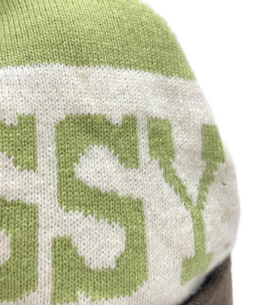 stussy（ステューシー）stussy (ステューシー) ニット帽 ブラウン×グリーンの古着・服飾アイテム