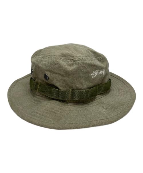 stussy（ステューシー）stussy (ステューシー) サファリハット オリーブの古着・服飾アイテム
