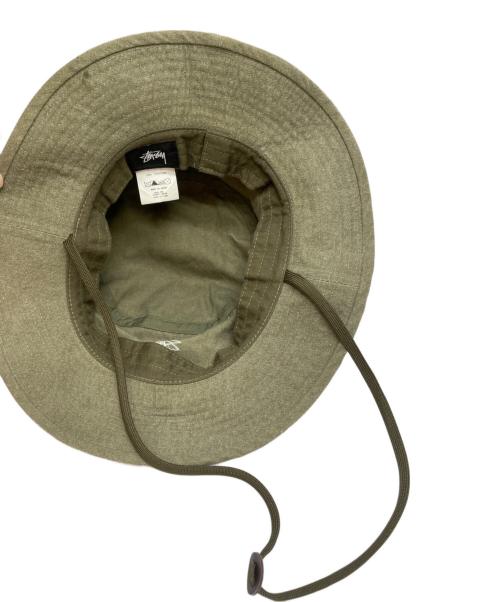 stussy（ステューシー）stussy (ステューシー) サファリハット オリーブの古着・服飾アイテム