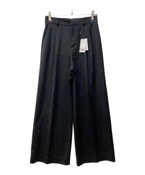 EVERYDAY I LIKE.（エヴリデイ アイ ライク）EVERYDAY I LIKE. (エヴリデイ アイ ライク) MINIMAL SATIN PANTS ブラック サイズ:38 未使用品の古着・服飾アイテム