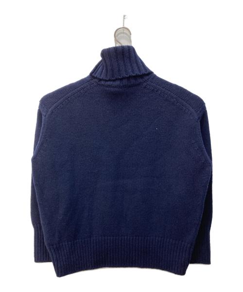 GALERIE VIE（ギャルリーヴィー）GALERIE VIE (ギャルリーヴィー) ファインウール タートルネックプルオーバー ネイビー サイズ:S 未使用品の古着・服飾アイテム