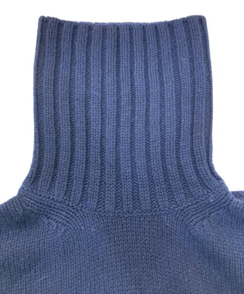 GALERIE VIE（ギャルリーヴィー）GALERIE VIE (ギャルリーヴィー) ファインウール タートルネックプルオーバー ネイビー サイズ:S 未使用品の古着・服飾アイテム