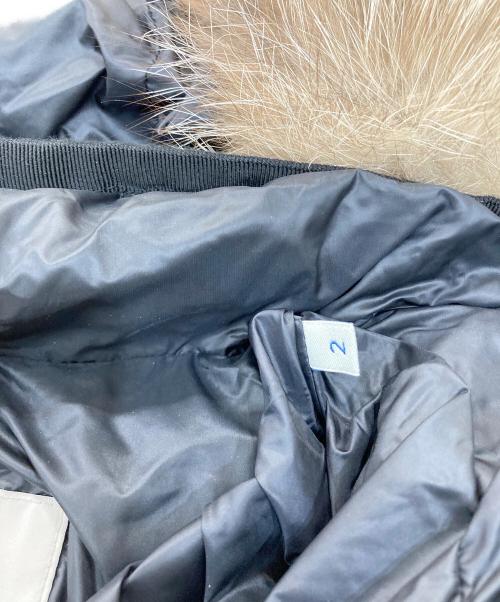 MONCLER（モンクレール）MONCLER (モンクレール) HERMIFUR/ダウンコート ブラック サイズ:2の古着・服飾アイテム