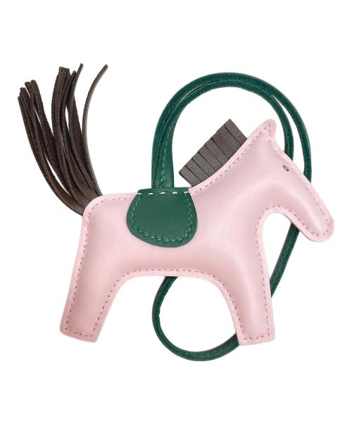 HERMES（エルメス）HERMES (エルメス) ロデオチャームPM ピンク×ブラウン×グリーンの古着・服飾アイテム