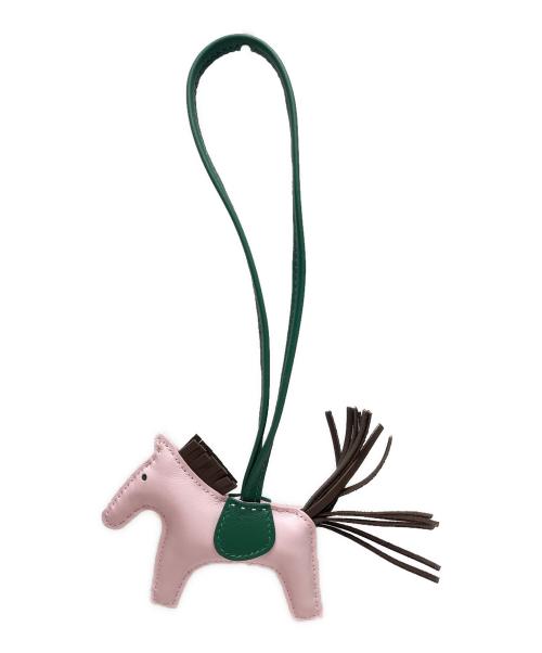 HERMES（エルメス）HERMES (エルメス) ロデオチャームPM ピンク×ブラウン×グリーンの古着・服飾アイテム