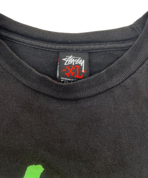 stussy（ステューシー）stussy (ステューシー) プリントTシャツ ブラック サイズ:XLの古着・服飾アイテム