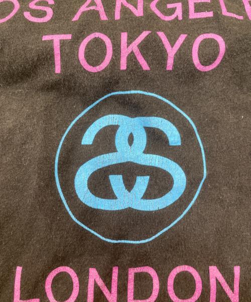 stussy（ステューシー）stussy (ステューシー) プリントTシャツ ブラック サイズ:XLの古着・服飾アイテム