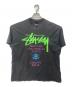 stussy（ステューシー）の古着「プリントTシャツ」｜ブラック