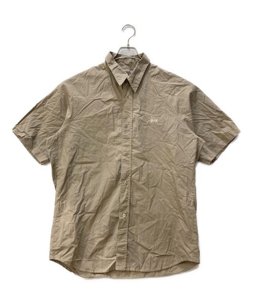 stussy（ステューシー）stussy (ステューシー) 半袖シャツ ベージュ サイズ:XLの古着・服飾アイテム