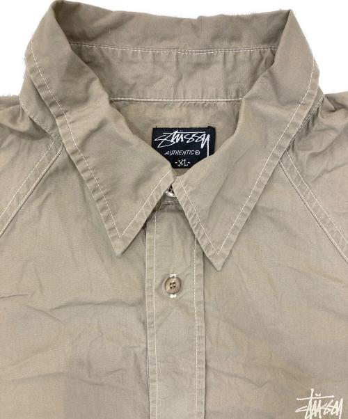 stussy（ステューシー）stussy (ステューシー) 半袖シャツ ベージュ サイズ:XLの古着・服飾アイテム