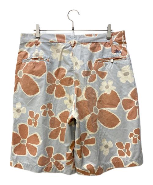 stussy（ステューシー）stussy (ステューシー) 花柄ハーフパンツ スカイブルー サイズ:36の古着・服飾アイテム