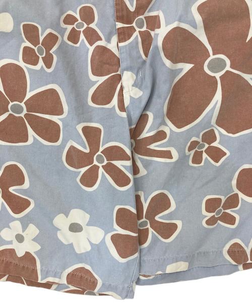 stussy（ステューシー）stussy (ステューシー) 花柄ハーフパンツ スカイブルー サイズ:36の古着・服飾アイテム