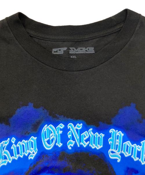 POP SMOKE（ポップ・スモーク）POP SMOKE (ポップ・スモーク) プリントカットソー ブラック サイズ:XXLの古着・服飾アイテム