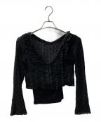 Snidelスナイデル）の古着「シアーカーデキャミsetup」｜ブラック