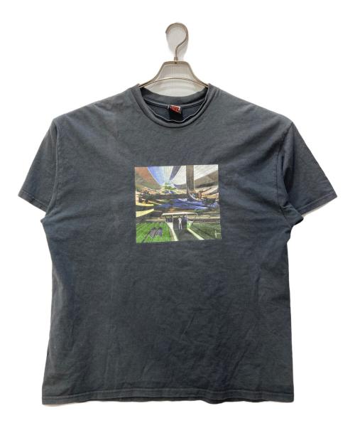 stussy（ステューシー）stussy (ステューシー) ninja tune (ニンジャ・チューン) プリントTシャツ ブラック サイズ:XLの古着・服飾アイテム