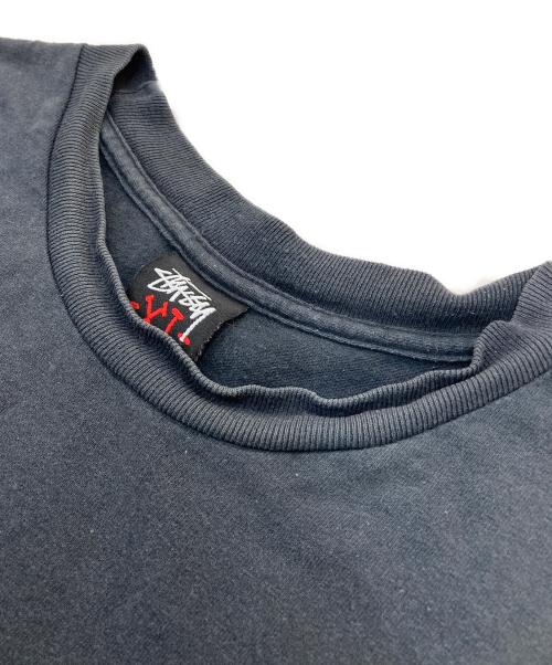 stussy（ステューシー）stussy (ステューシー) ninja tune (ニンジャ・チューン) プリントTシャツ ブラック サイズ:XLの古着・服飾アイテム