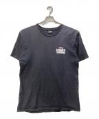 stussy×STONES THROWステューシー×）の古着「プリントTシャツ」｜ブラック