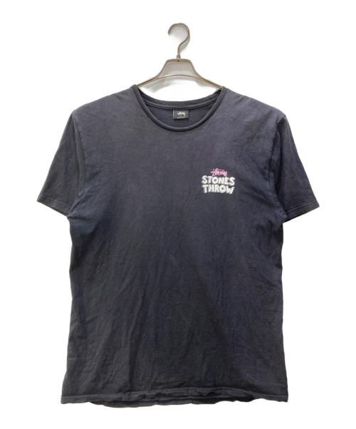stussy（ステューシー）stussy (ステューシー) STONES THROW プリントTシャツ ブラック サイズ:Lの古着・服飾アイテム