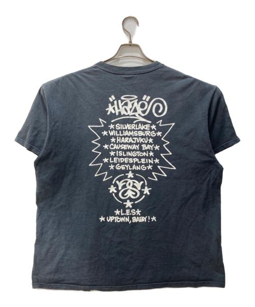 stussy（ステューシー）stussy (ステューシー) haze world tour tee ブラック サイズ:ＸＬの古着・服飾アイテム