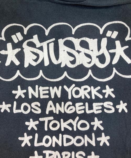 stussy（ステューシー）stussy (ステューシー) haze world tour tee ブラック サイズ:ＸＬの古着・服飾アイテム