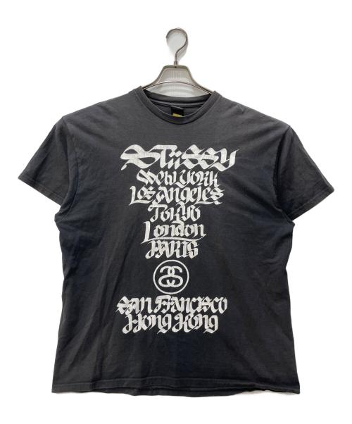 stussy（ステューシー）stussy (ステューシー) ROSTARRWORLD TOUR TEE ブラック サイズ:XLの古着・服飾アイテム