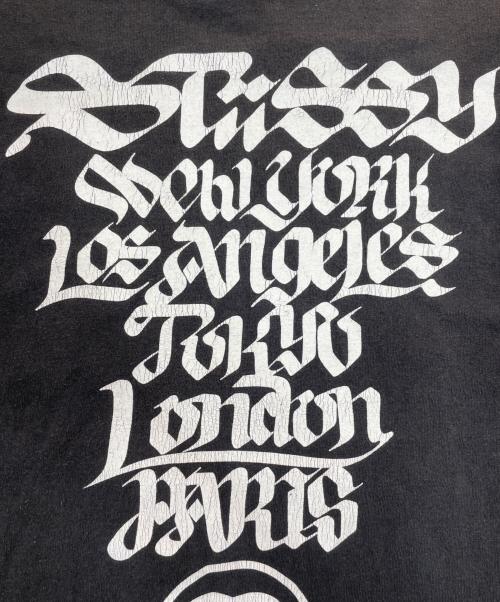 stussy（ステューシー）stussy (ステューシー) ROSTARRWORLD TOUR TEE ブラック サイズ:XLの古着・服飾アイテム