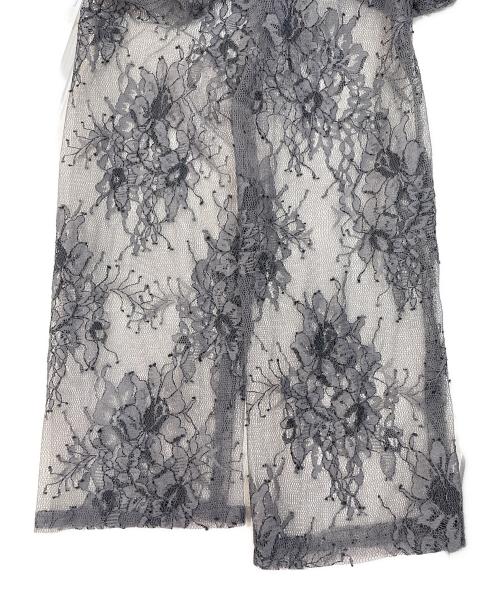 Kaene（カエン）kaene (カエン) オールレースワンピース グレー サイズ:Fの古着・服飾アイテム