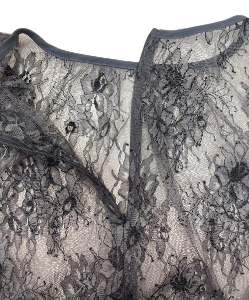 Kaene（カエン）kaene (カエン) オールレースワンピース グレー サイズ:Fの古着・服飾アイテム