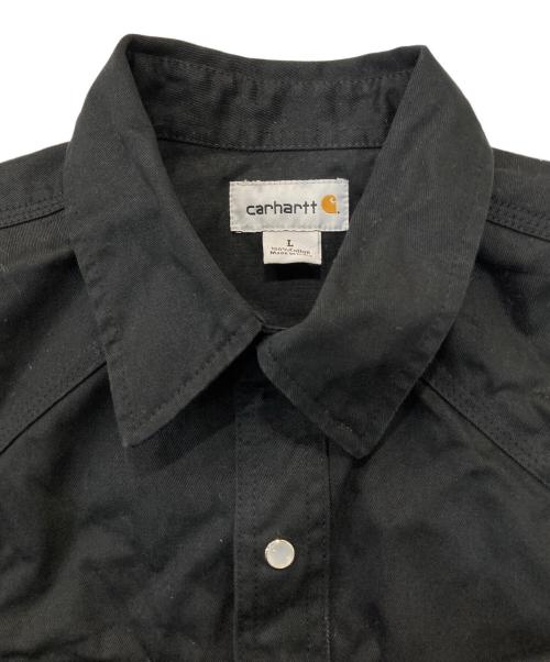 CarHartt（カーハート）CarHartt (カーハート) ウエスタンシャツ ブラック サイズ:Lの古着・服飾アイテム