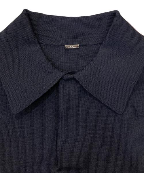 Mila Owen（ミラオーウェン）Mila Owen (ミラオーウェン) 短丈スキッパーポロニット×スカートSET UP ネイビー 未使用品の古着・服飾アイテム