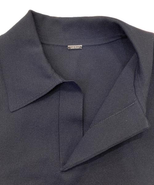 Mila Owen（ミラオーウェン）Mila Owen (ミラオーウェン) 短丈スキッパーポロニット×スカートSET UP ネイビー 未使用品の古着・服飾アイテム