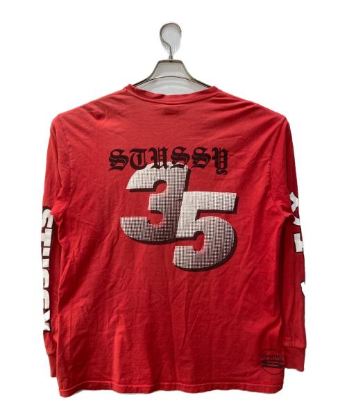 stussy（ステューシー）stussy (ステューシー) 長袖Tシャツ レッド サイズ:Lの古着・服飾アイテム