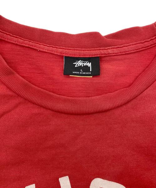 stussy（ステューシー）stussy (ステューシー) 長袖Tシャツ レッド サイズ:Lの古着・服飾アイテム