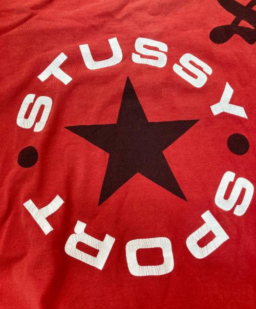 stussy（ステューシー）stussy (ステューシー) 長袖Tシャツ レッド サイズ:Lの古着・服飾アイテム