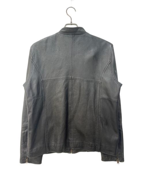 MONO-MART（モノマート）MONO-MART (モノマート) ラムレザーライダースジャケット ブラック サイズ:サイズ表記無しの古着・服飾アイテム