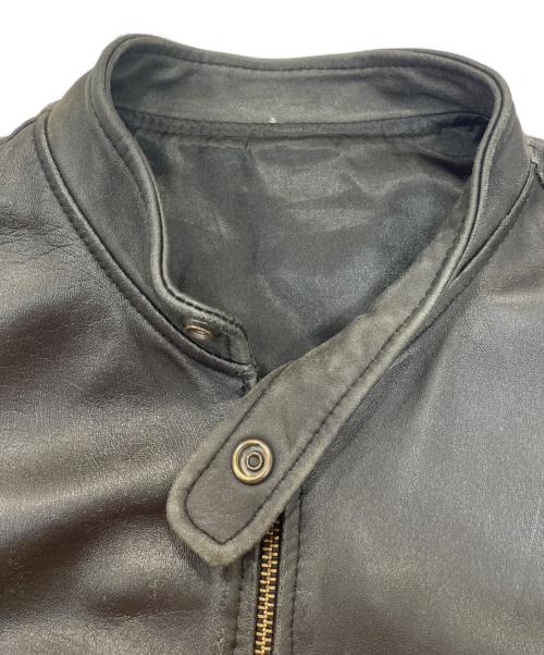 MONO-MART（モノマート）MONO-MART (モノマート) ラムレザーライダースジャケット ブラック サイズ:サイズ表記無しの古着・服飾アイテム