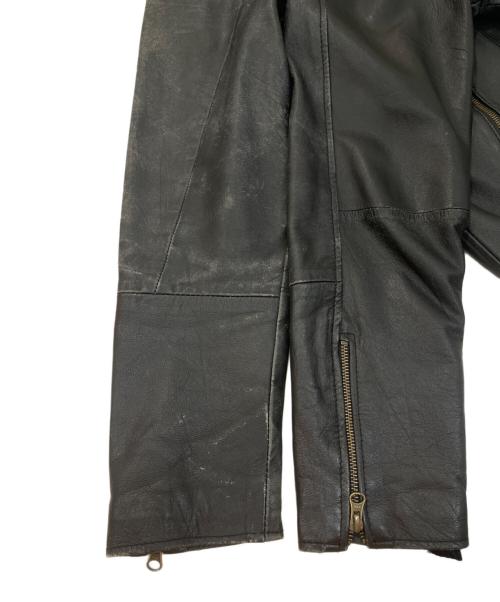 MONO-MART（モノマート）MONO-MART (モノマート) ラムレザーライダースジャケット ブラック サイズ:サイズ表記無しの古着・服飾アイテム