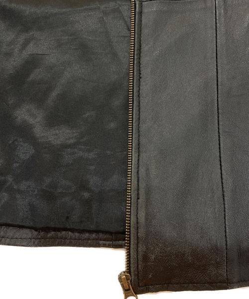 MONO-MART（モノマート）MONO-MART (モノマート) ラムレザーライダースジャケット ブラック サイズ:サイズ表記無しの古着・服飾アイテム