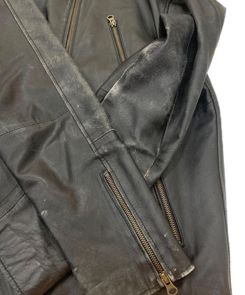 MONO-MART（モノマート）MONO-MART (モノマート) ラムレザーライダースジャケット ブラック サイズ:サイズ表記無しの古着・服飾アイテム