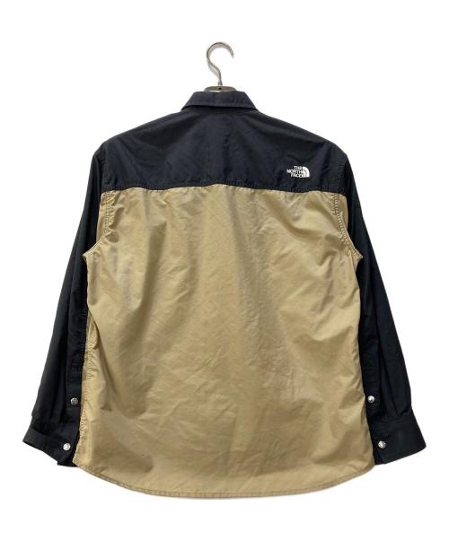 THE NORTH FACE（ザ ノース フェイス）THE NORTH FACE (ザ ノース フェイス) ロングスリーブヌプシシャツ ベージュ サイズ:Mの古着・服飾アイテム