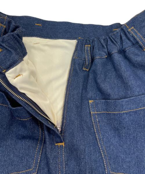 Resexxy（リゼクシー）Resexxy (リゼクシー) シアードッキングボリュームスカート インディゴ サイズ:Fの古着・服飾アイテム