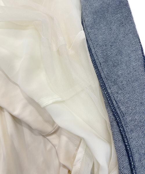 Resexxy（リゼクシー）Resexxy (リゼクシー) シアードッキングボリュームスカート インディゴ サイズ:Fの古着・服飾アイテム