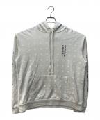 CHROME HEARTSクロムハーツ）の古着「SWTSHRT PLVR CH総柄ホースシューパーカー」｜グレー