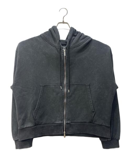 loose（ルーズ）loose (ルーズ) ヘビーウェイトヴィンテージ ショートフルジップパーカー ブラック サイズ:Sの古着・服飾アイテム