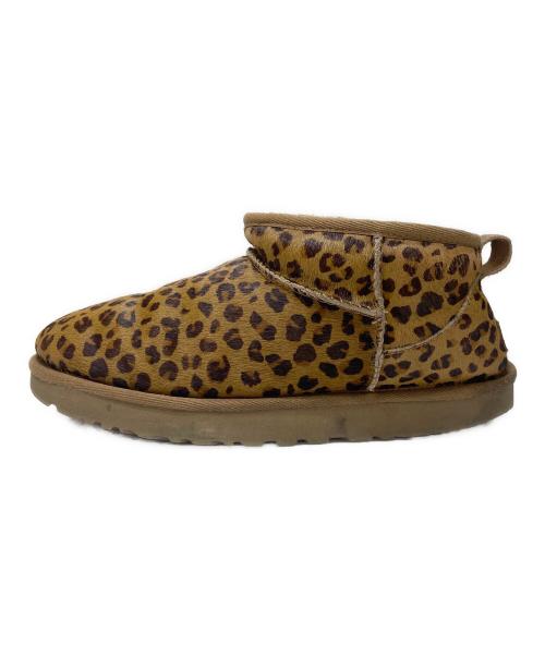 UGG（アグ）UGG (アグ) Classic Ultra Mini Leopard NATURAL ブラウン サイズ:26の古着・服飾アイテム