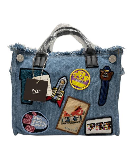 EAR（イア）EAR (イア) PEZ (ペッツ) ワッペン2wayトートバッグ インディゴ 未使用品の古着・服飾アイテム