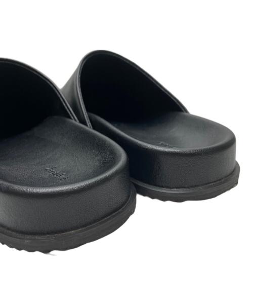 aunke（アンヌーク）aunke (アンヌーク) ANUKE ECOLEATHER SABOT ブラック サイズ:38の古着・服飾アイテム