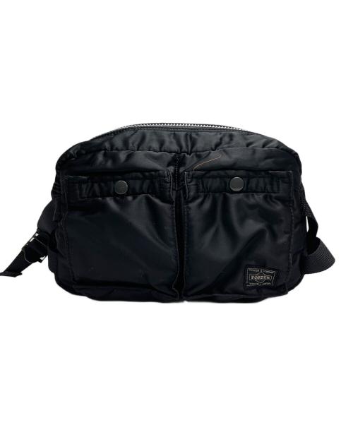 PORTER（ポーター）PORTER (ポーター) タンカー ウエストバッグ 2way ブラックの古着・服飾アイテム