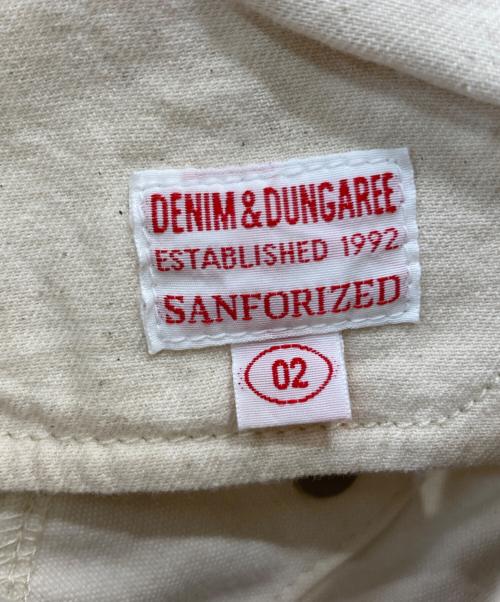 DENIM&DAUNGAREE（デニムアンドダンガリー）DENIM&DAUNGAREE (デニムアンドダンガリー) FITH (フィス) デニムアンドダンガリー フィス オーバーオール サロペット オフホワイト サイズ:SIZE 2の古着・服飾アイテム