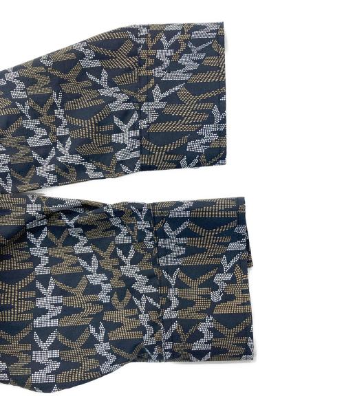 MICHAEL KORS（マイケル・コース）MICHAEL KORS (マイケル・コース) 総柄比翼シャツ ブラック サイズ:Lの古着・服飾アイテム